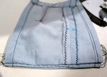 Fold hem under